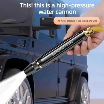Home High-Pressure Car Wash Water Gun with Booster Nozzle and Hose, Portable Handheld Water Sprayer, a Must-Have for Watering Plants and Vegetables, Car Washing, Garden Cleaning, Pet Bathing and Outdoor Rinsing.